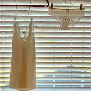 VS white bridal lingerie